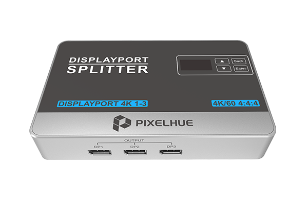 Переключатель/разветвитель DisplayPort PixelHue DP1-3, 1xDisplayPort-3xDisplayPort, 3840x2160 (DisplayPort 4K 1-3)
