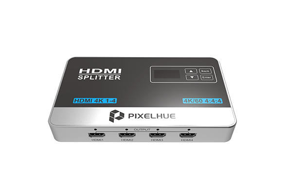 

Переключатель/разветвитель HDMI PixelHue 4K 1-4, 1xHDMI-4xHDMI, 3840x2160 (HDMI 4K 1-4), 4K 1-4