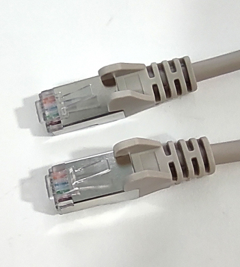 Патч-корд FTP кат.5e, 0.5м, RJ45-RJ45, серый, LSZH, экранированный, iOpen (ANP522B-0.5M)