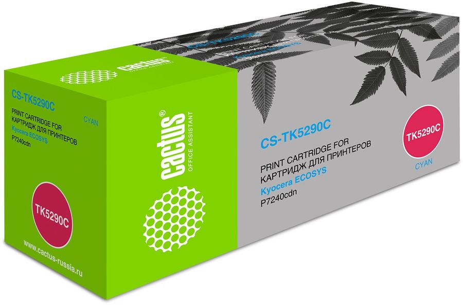 

Картридж лазерный Cactus CS-TK5290C (TK-5290C/1T02TXCNL0), голубой, 13000 страниц, совместимый для Kyocera Ecosys P7240cdn