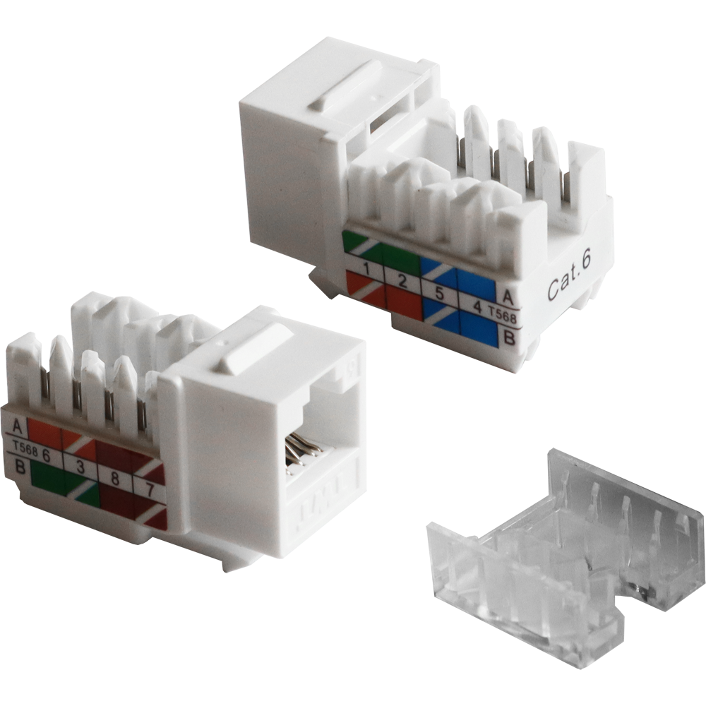 

Модуль Keystone Lanmaster 90 градусов, RJ-45 cat.6, 1шт., белый (TWT-OK45UTP/6-WH), 90 градусов