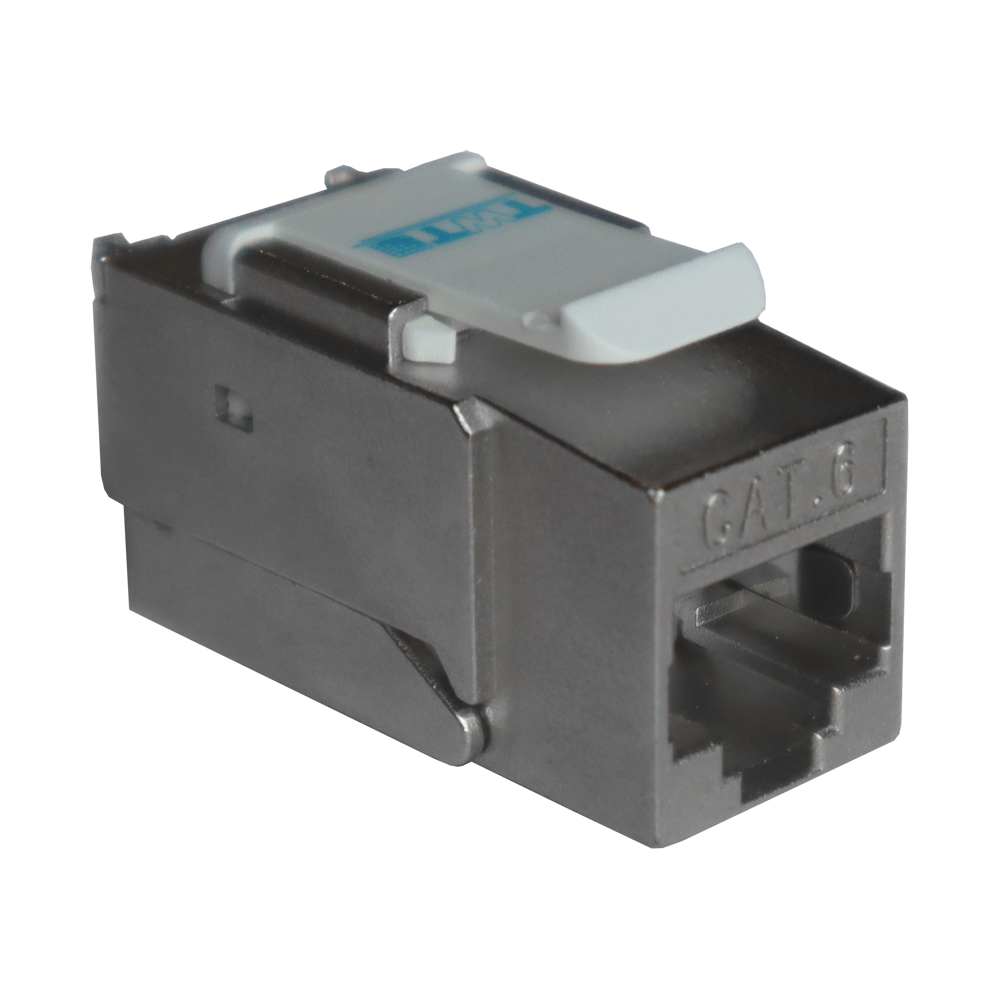 

Модуль Keystone Lanmaster 90 градусов, RJ-45 cat.6, 1шт., серебристый (TWT-OK45STP/6-WH), 90 градусов