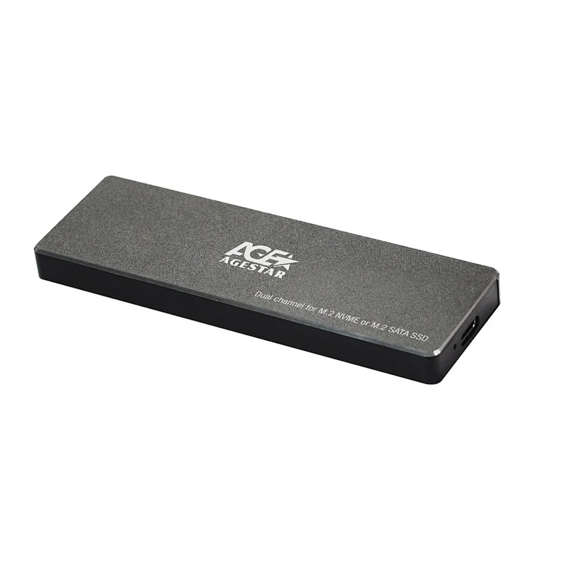 Внешний бокс AgeStar 31UBVS6C, 1xM.2 2280, черный