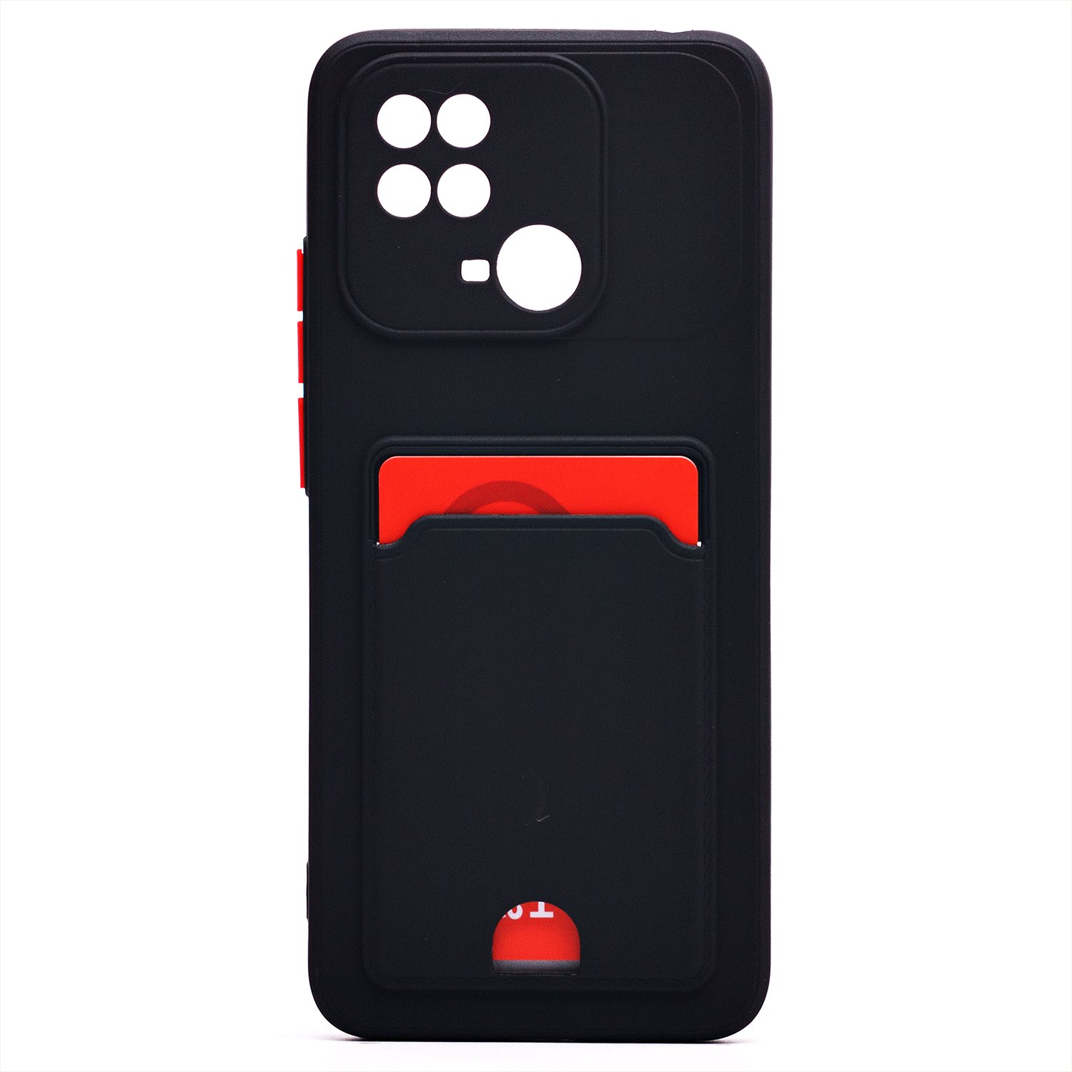 

Чехол-накладка SC315 с картхолдером для смартфона Xiaomi Redmi 10C, черный (214734)