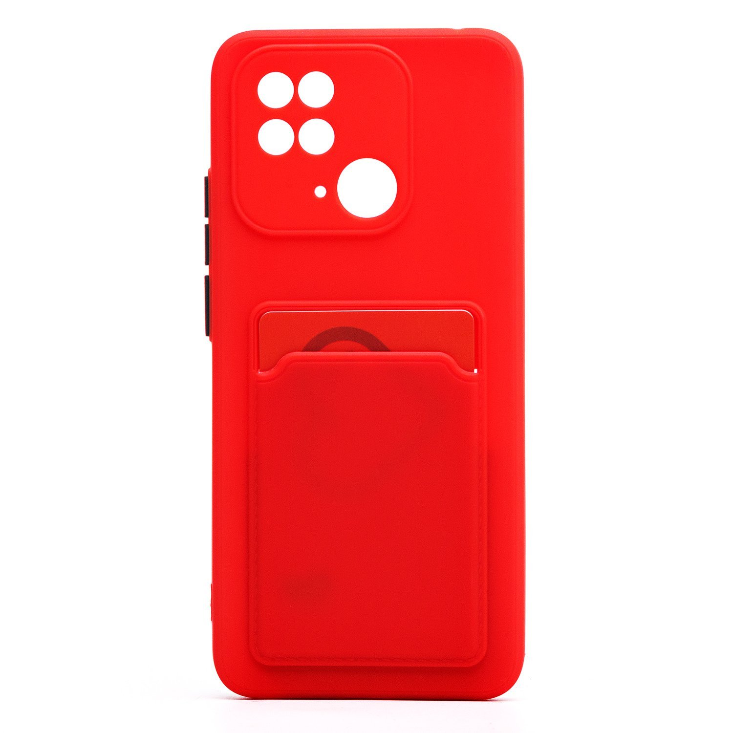 

Чехол-накладка SC315 с картхолдером для смартфона Xiaomi Redmi 10C, красный (214728)