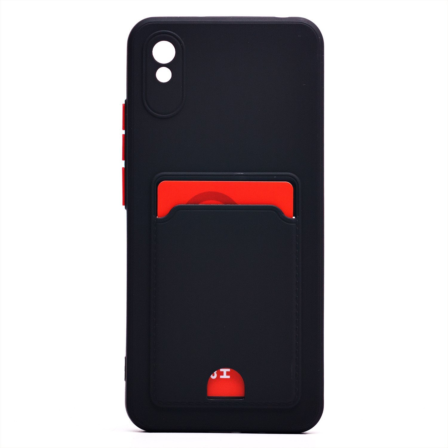 

Чехол-накладка SC315 с картхолдером для смартфона Xiaomi Redmi 9A/Redmi 9i, черный (214742)