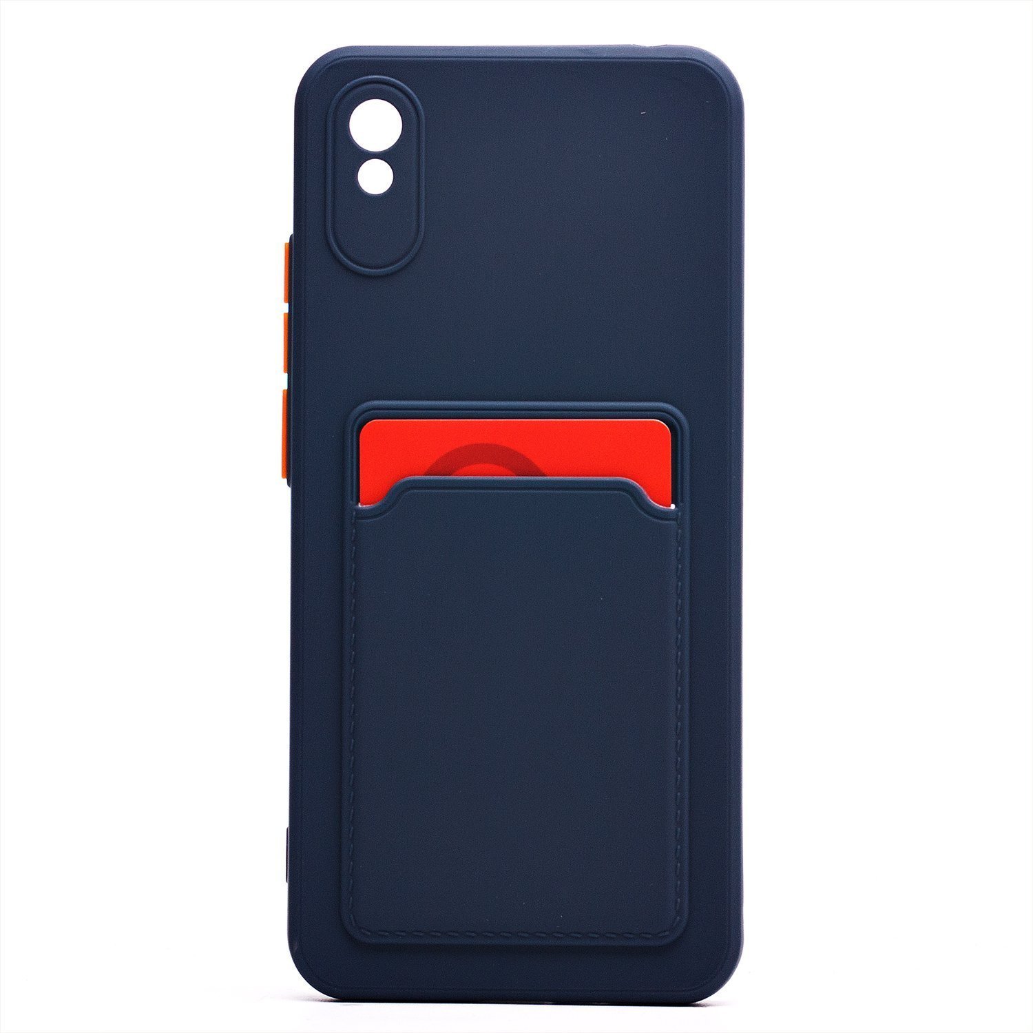 

Чехол-накладка SC315 с картхолдером для смартфона Xiaomi Redmi 9A/Redmi 9i, темно-синий (214741)