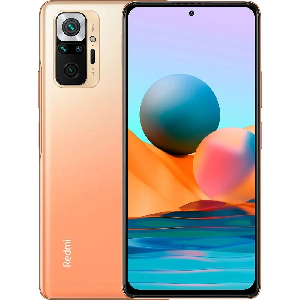 

Смартфон Xiaomi Redmi Note 10 Pro, 6.67" 1080x2400 AMOLED, Qualcomm Snapdragon 732G, 8Gb RAM, 256Gb, 3G/4G, NFC, Wi-Fi, BT, 4xCam, 2-Sim, 5020 мА⋅ч, USB Type-C, Android 11, бронзовый (45549), Redmi Note 10 Pro