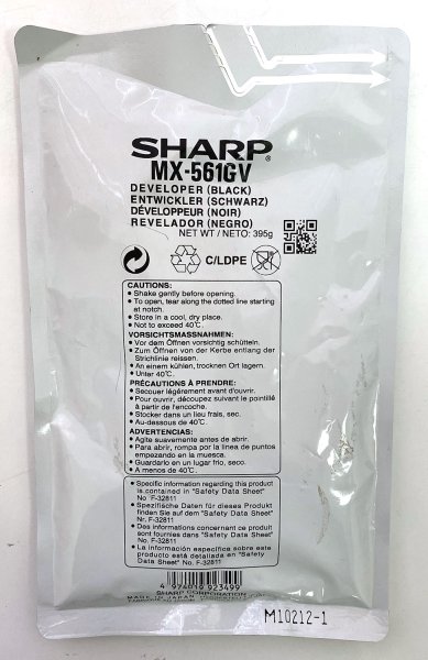 Девелопер Sharp оригинальный для Orion/B-Griffin/B-Phoenix, 600000 страниц, черный (MX561GV)