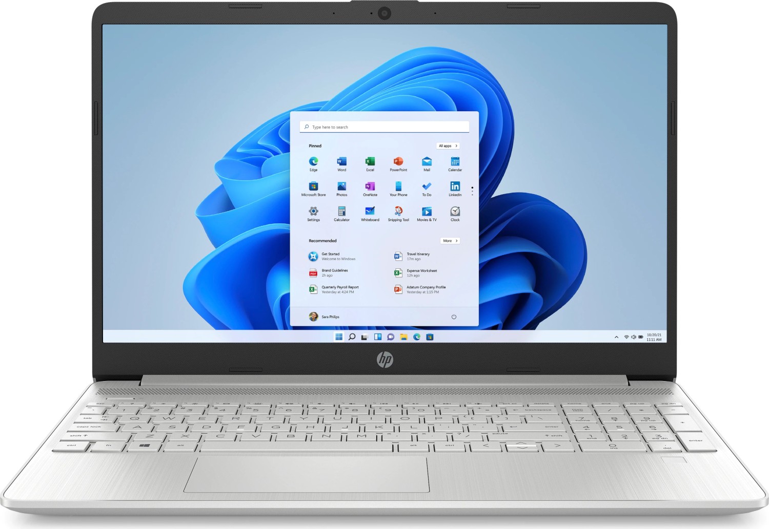 Ноутбук 15.6" HP 15s-fq2708, серебристый (33X79EA)