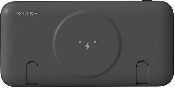 

Портативный аккумулятор (Powerbank) Xiaomi Solove W10, 10000mAh, 2xUSB, 3A, Type-C, QC, QI, черный (W10 black RUS), Solove W10