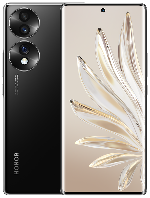 

Смартфон Honor 70, 6.67" 1080x2400 OLED, Qualcomm Snapdragon 778G Plus, 8Gb RAM, 128Gb, 3G/4G/5G, NFC, Wi-Fi, BT, 3xCam, 2-Sim, 4800mAh, USB Type-C, Android 12, черный (5109AJBB), 70