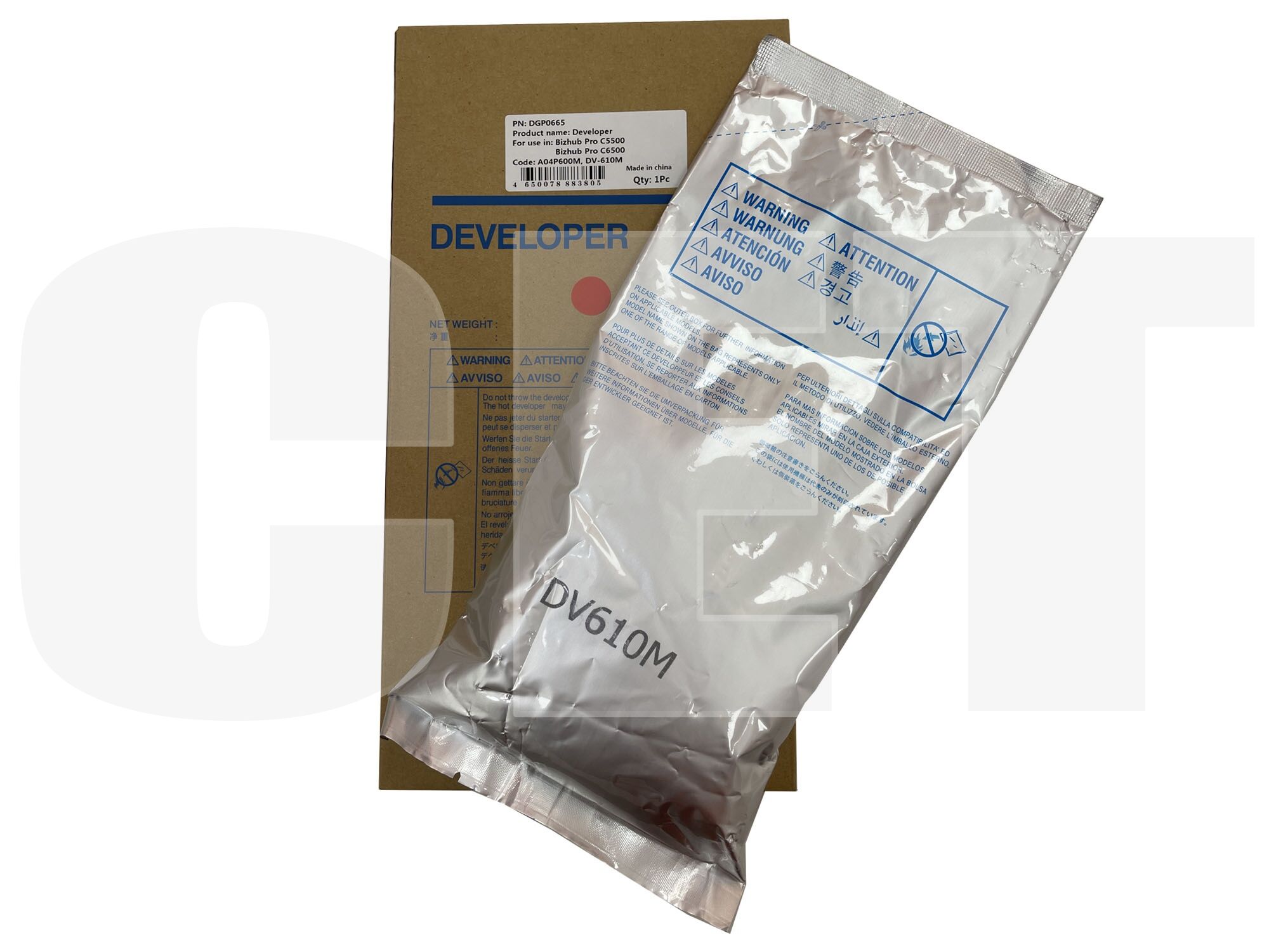 

Девелопер CET для Bizhub PRO C5500/C5501/C6000 (CET) Magenta, 1100г, DGP0665 KONICA MINOLTA: Bizhub PRESS C6000, Bizhub PRESS C7000, Bizhub PRO C5500, Bizhub PRO C5501, Bizhub PRO C6000L, Bizhub PRO C6500, Bizhub PRO C6501, A04P600M, DV-610M, пурпурный, п