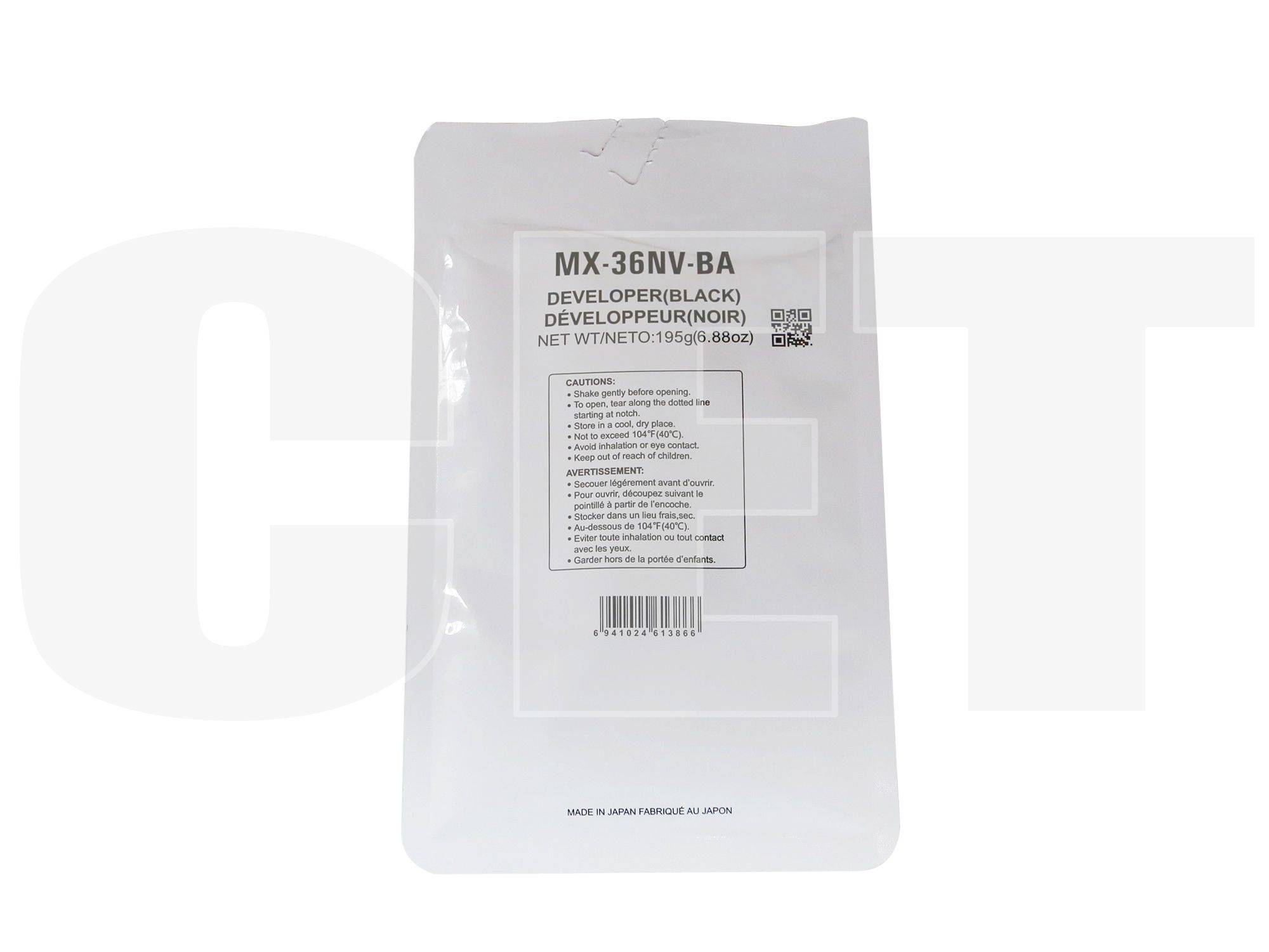 

Девелопер CET для MX-2310U/2610N/2640N/3115N/3610N (CET) Black, 195г, 100000 стр., CET171023 SHARP: MX-2310U, MX-2610N, MX-2615N, MX-2616N, MX-2640N, MX-3110N, MX-3111U, MX-3115N, MX-3116N, MX-3140N, MX-3610N, MX-3640N, MX-36NVBA, MX-36GVBA, 100000 страни