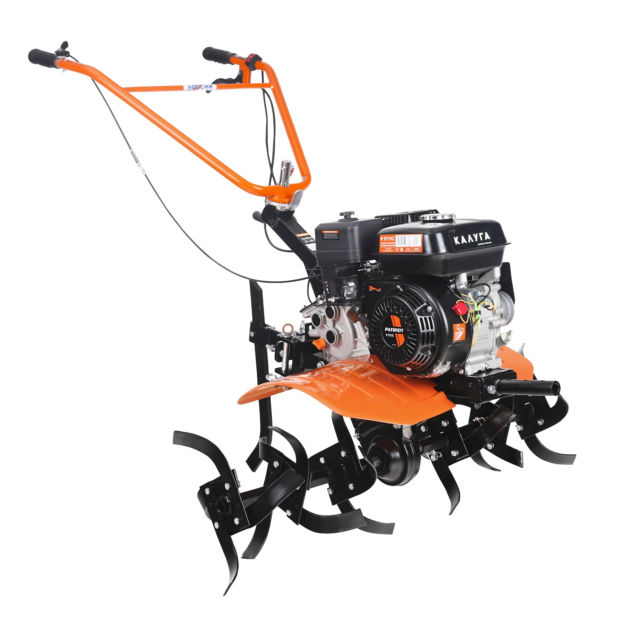 

Мотоблок PATRIOT Калуга, 5.15 кВт, 7 л.с., бензиновый, 4х тактный, максимальная ширина обработки 85 см, глубина культивирования 30 см (440107016), Калуга