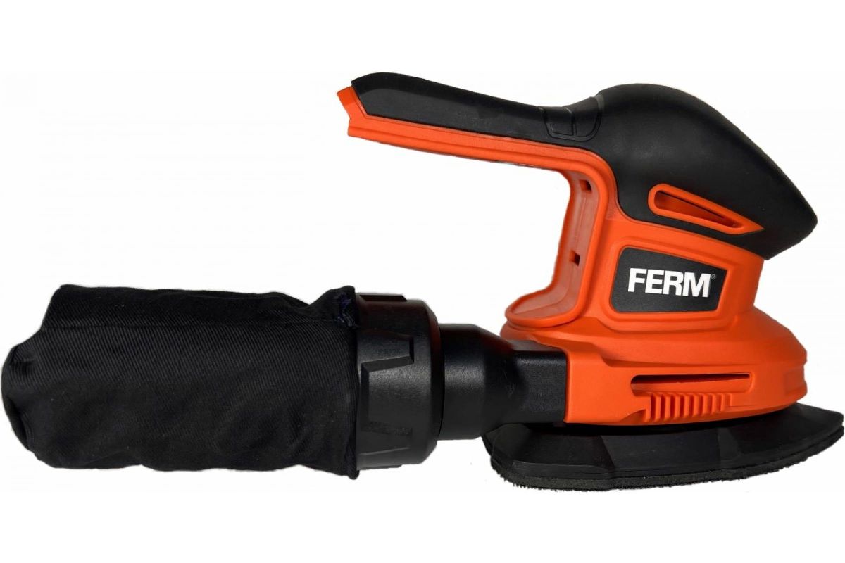 

Дельташлифмашина Ferm PSM1033, сетевая, 10000 кол/мин, пылесборник, 1 кг поставляется без аккумуляторов и зарядного устройства, PSM1033