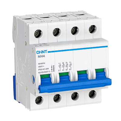 

Выключатель нагрузки 4P 63А, CHINT NH4 (398047), NH4