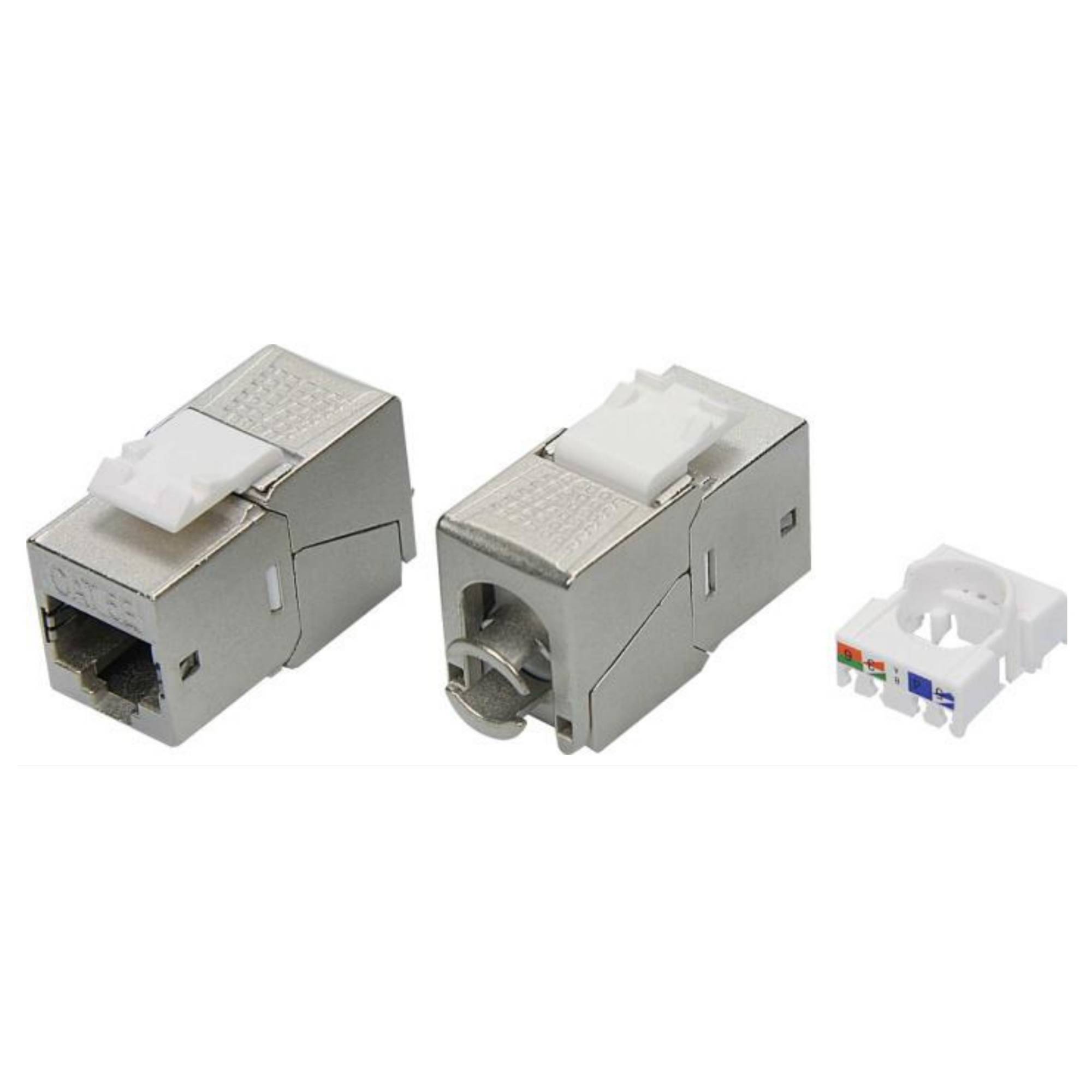 

Модуль Keystone DKC 90 градусов, RJ-45 cat.5e экранированный, 1шт., серебристый (RNK5EF90TL), 90 градусов