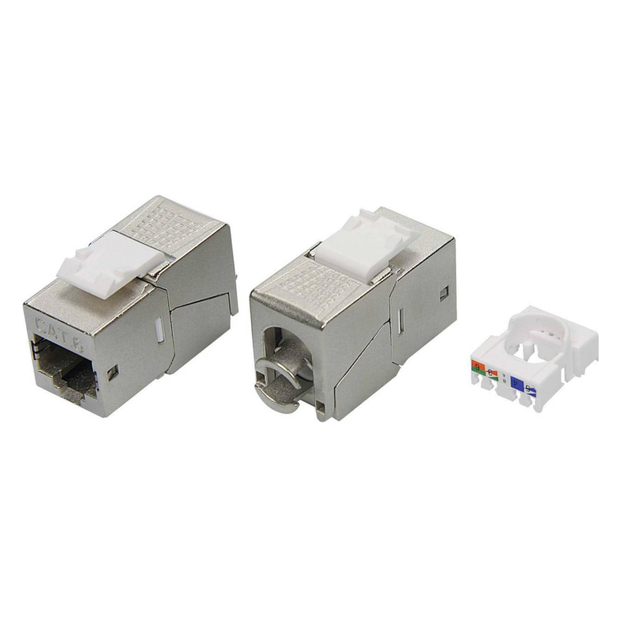 

Модуль Keystone DKC 90 градусов, RJ-45 cat.6 экранированный, 1шт., серебристый (RNK6F90TL), 90 градусов