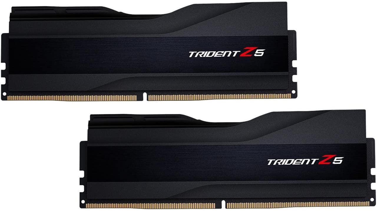 

Комплект памяти DDR5 DIMM 64Gb (2x32Gb), 6000MHz, CL32, 1.4 В, G.Skill, Trident Z5 (GS_F5-6000J3238G32GX2-TZ5K) Retail, GS_F5-6000J3238G32GX2-TZ5K
