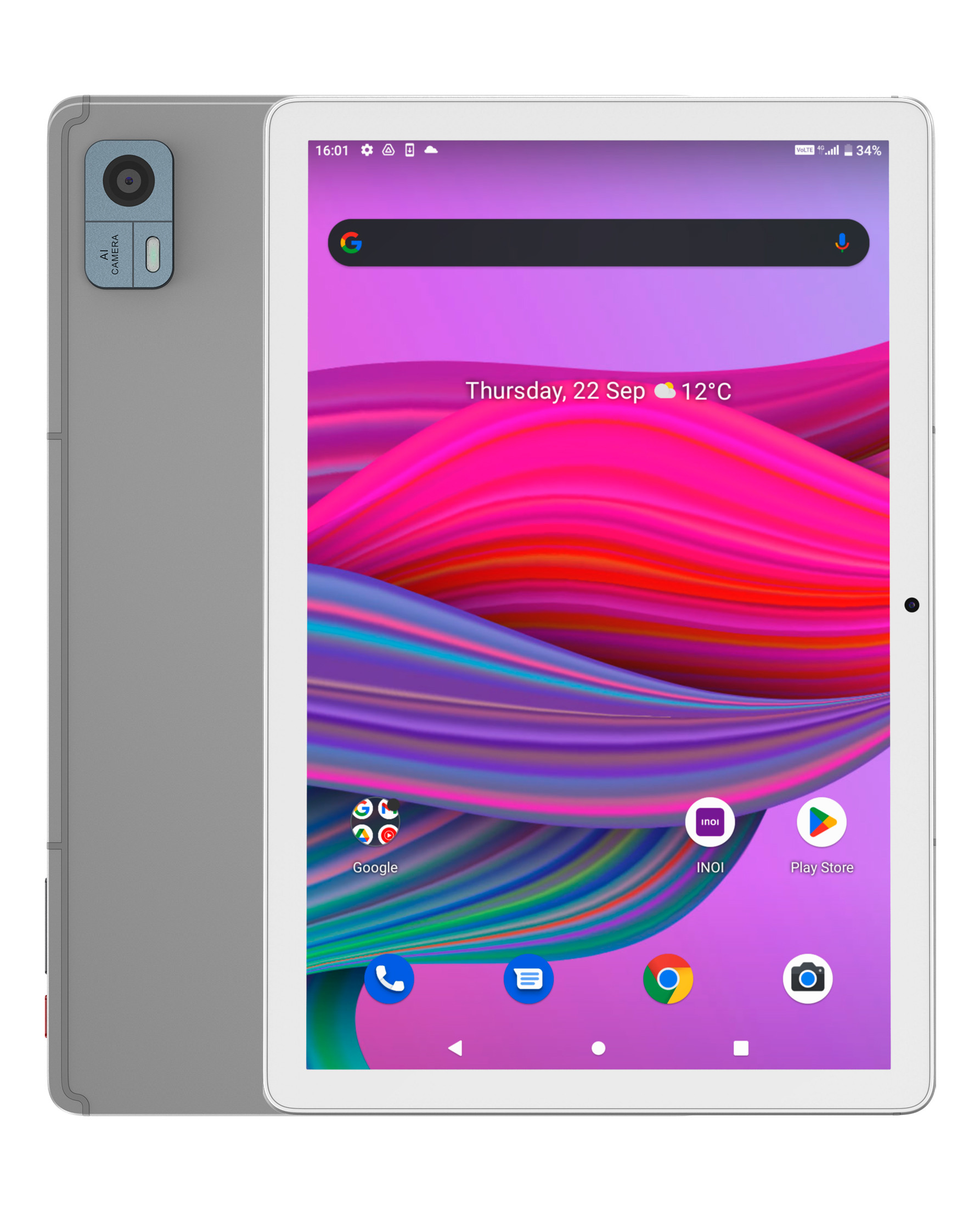 

Планшет INOI inoiPad Pro 10.1" 1920x1200 IPS, Unisoc Tiger T610, 3Gb RAM, 64Gb, 3G/4G LTE, WiFi, BT, 6 А·ч, Android 11, серебристый, Pro