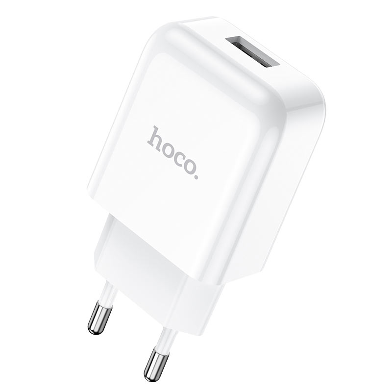 

Сетевое зарядное устройство Hoco N2 Vigour 5Вт, USB, 2A, белый (6931474728852), кабель microUSB, N2 Vigour