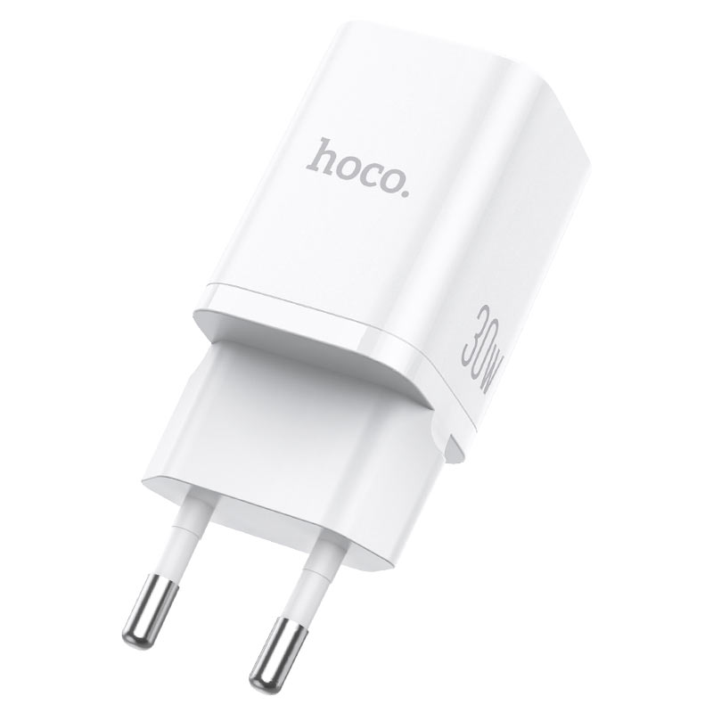 

Сетевое зарядное устройство Hoco N13 Bright 30Вт, USB, USB type-C, Quick Charge, PD, 3A, белый (6931474747440), USB Type-C - USB Type-C, N13 Bright