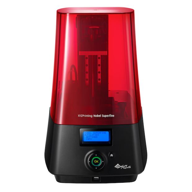 3D принтер XYZ Nobel Superfine, DLP, фотополимерная смола, USB, черный/красный (3DD10XEU01F), цвет черный/красный - фото 1