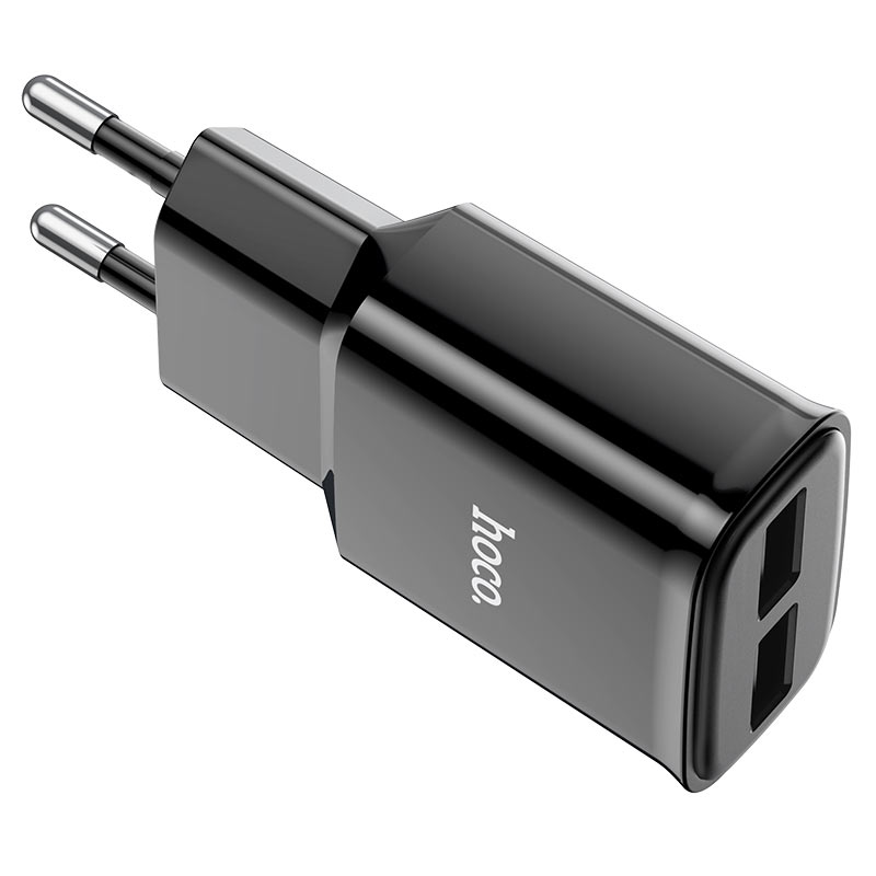 

Сетевое зарядное устройство Hoco C88A Star round 5Вт, 2xUSB, 2.4A, черный (6931474749505), Lightning 8pin, C88A Star round