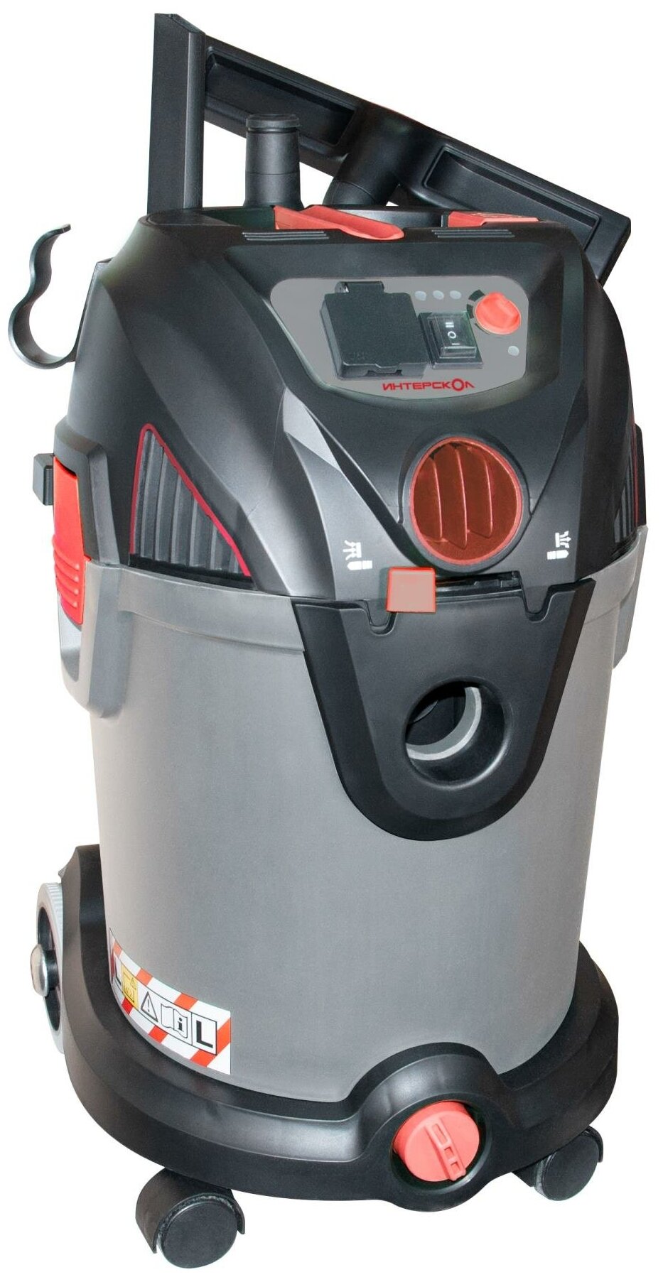 

Строительный пылесос Интерскол PU-30/1400PE, сетевой, 1.4 кВт, влажная, сухая уборка, объем пылесборника 30 л, контейнер, мешок, длина шланга 3.5 м, встроенная розетка, 10.5 кг (707.1.0.00), PU-30/1400PE
