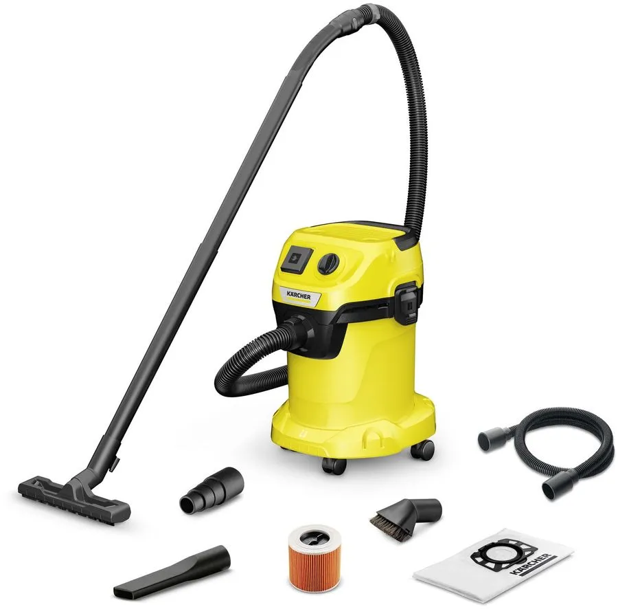Строительный пылесос KARCHER WD 3 P V-17/4/20 Workshop, сетевой