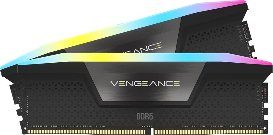 

Комплект памяти DDR5 DIMM 32Gb (2x16Gb), 5600MHz, CL36, 1.25 В, Corsair, Vengeance RGB (CMH32GX5M2B5600C36K) Retail, CMH32GX5M2B5600C36K