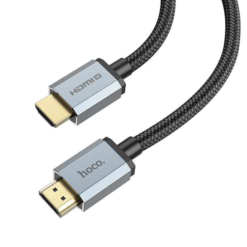 Кабель HDMI(19M)-HDMI(19M) v2.0 4K, 2 м, черный HOCO US03 (6931474777287) - фото 1