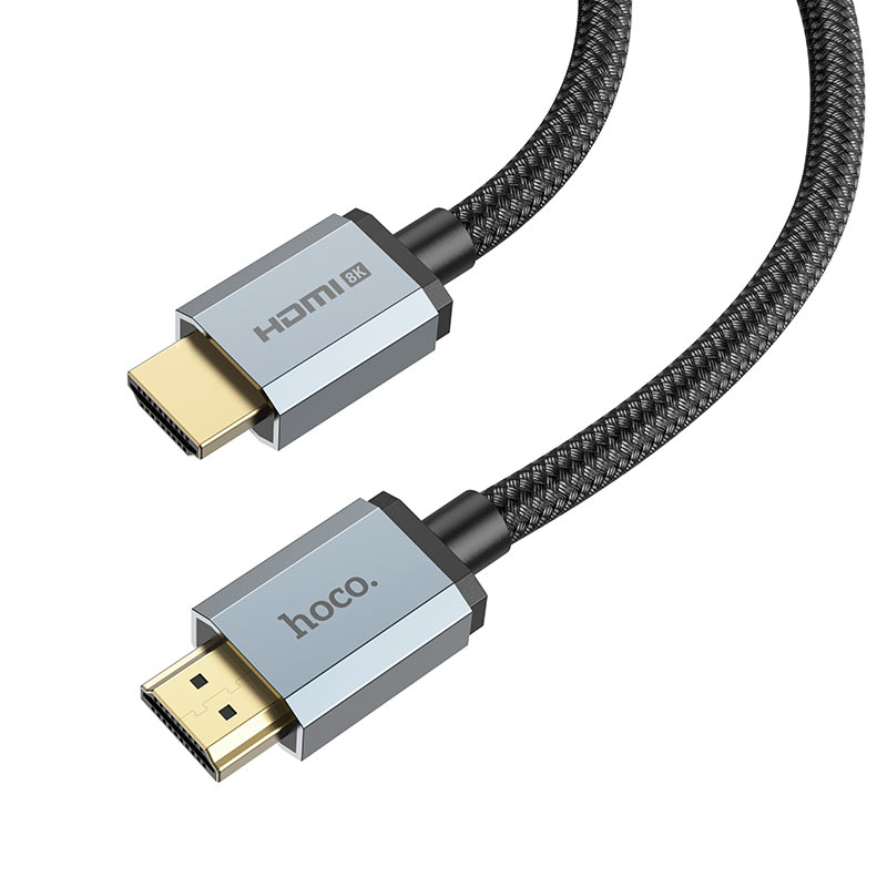 

Кабель HDMI(19M)-HDMI(19M) v2.1, 8K, 2 м, черный HOCO US03 (6931474777317), US03