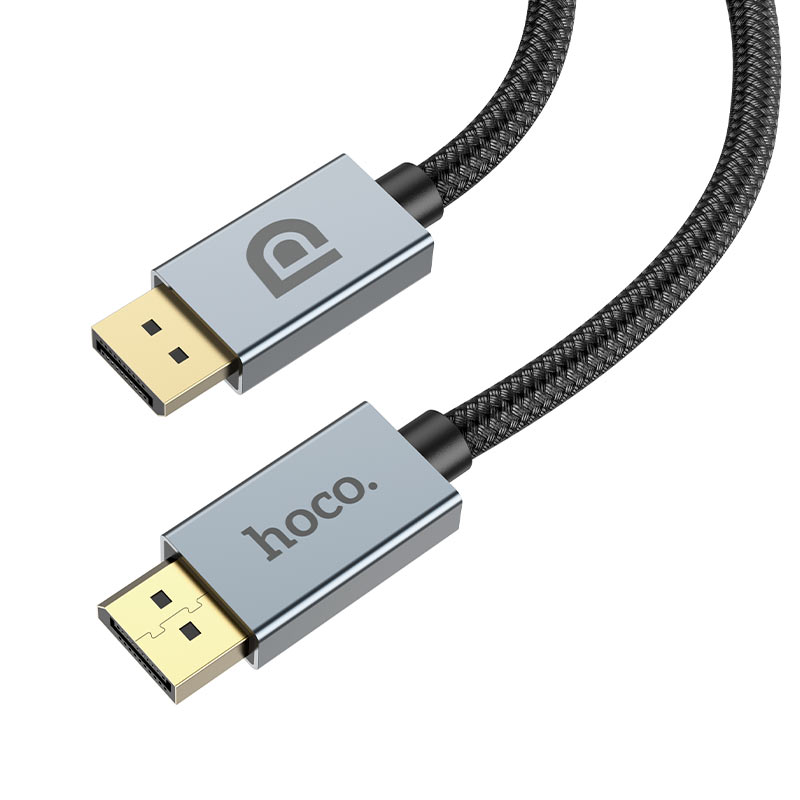 

Кабель DisplayPort(20M)-DisplayPort(20M), 8K, 2 м, черный HOCO US04 (6931474777348), US04