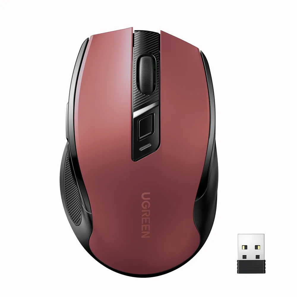 

Мышь беспроводная UGREEN UGREEN MU006 Silence Design, 4000dpi, оптическая светодиодная, USB, красный (15065), UGREEN MU006 Silence Design