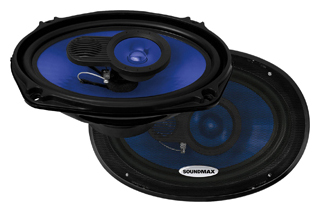 Автомобильная акустика SoundMAX SM-CSE693, овал 15x23 см (6x9 дюйм.), 110 Вт (220 Вт)