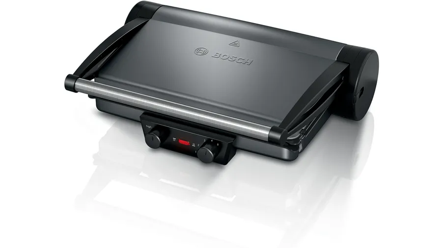 Гриль Bosch TCG4215 2 кВт, серебристый/черный