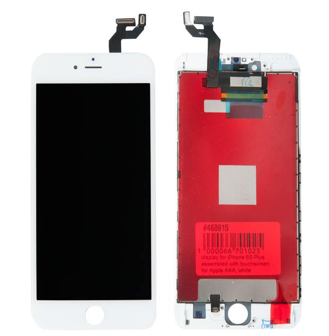 Дисплей для Apple iPhone 6S Plus в сборе с тачскрином, белый [468615]