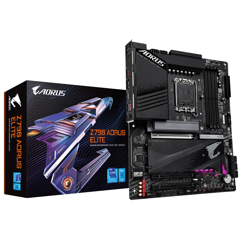 

Материнская плата GIGABYTE Z790 AORUS ELITE, Socket1700, Intel Z790, 4xDDR5 DIMM, 3PCI-Ex16, 6SATA3, 7.1-ch, 2.5GLAN, 7 USB 3.2, 2 USB Type-C, HDMI, DP, ATX, Retail, Z790 AORUS ELITE