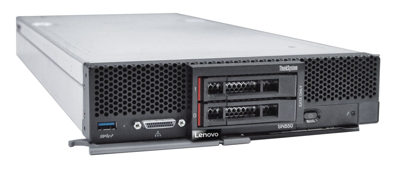 

Сервер Lenovo ThinkSystem SN550, 2xIntel Xeon Gold 5220S (up2), 24x32Gb RAM, 2x300Gb 10K SAS HDD, 2x2.5" HS, 530-4i, noDVD, noLAN, IPMI, No БП 0, Blade (7X16S9FS00), SN550