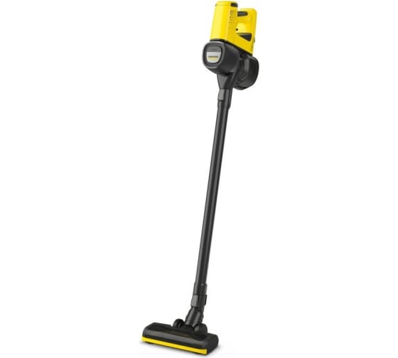 

Вертикальный/ручной пылесос KARCHER VC 4 Cordless myHome, 140Вт, питание от аккумулятора, черный/желтый (1.198-620.0), VC 4 Cordless myHome