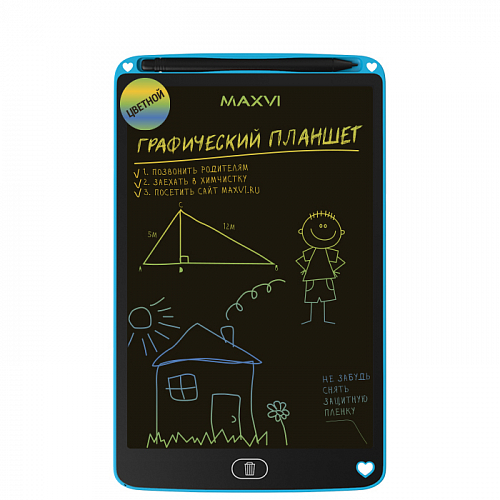 Графический планшет Maxvi MGT-02С, 10.5", синий