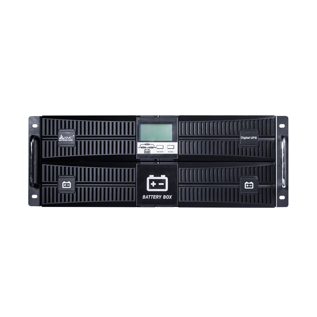 ИБП SVC RT-6KL-LCD/A7, 6000 В·А, 6 кВт, клеммная колодка, розеток - 1, USB, черный (RT-6KL-LCD/A7)