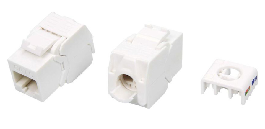 

Вставка Keystone Hyperline 180 градусов, RJ-45(8P8C) cat.6, 1шт., белый (KJ8-8P8C-C6-180-TLS-WH), 180 градусов