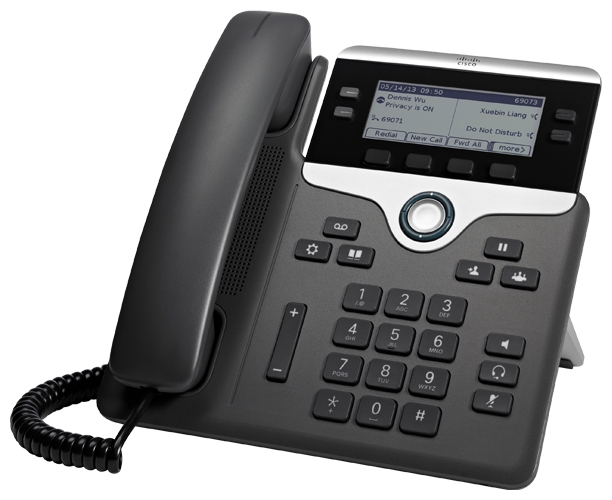 

VoIP-телефон Cisco 7841, 4 линии, монохромный дисплей, PoE (CP-7841-K9=), 7841