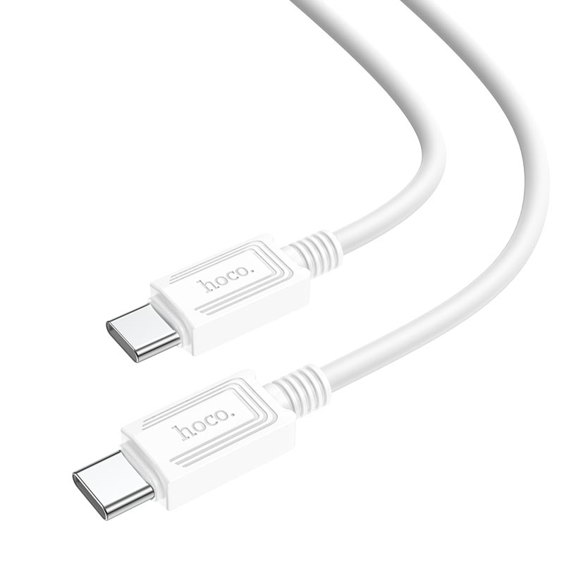 

Кабель USB Type-C-USB Type-C, 3A 1 м, белый HOCO X73 (206180), X73