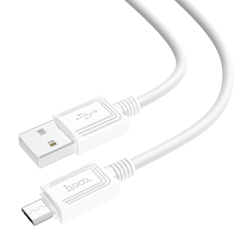 

Кабель USB-Micro USB, быстрая зарядка, 2.4A 1 м, белый HOCO X73 (206184), X73