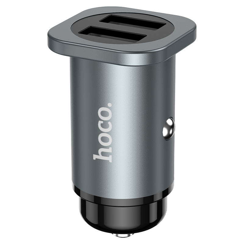 

Автомобильное зарядное устройство Hoco NZ4 Wise road, 2xUSB, 4.8А, 24 Вт, кабель USB Type-C, серый (6931474748577), NZ4 Wise road