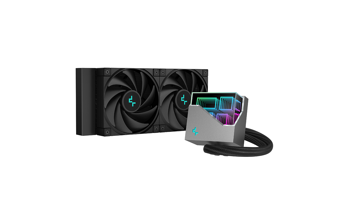 

Жидкостное охлаждение Deepcool LT520 для Socket 115x/2066/2011/2011-3/1200/1700/AM5/AM4/FM2/FM2+/TR4, 250 Вт, 2x120мм, ARGB (R-LT520-BKAMNF-G-1), LT520